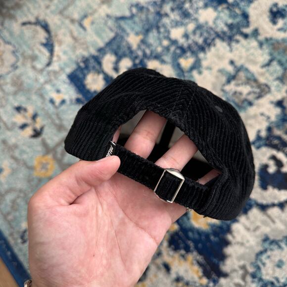 Palace Corduroy P 6-Panel Black Hat Cap O/S - Picture 2 of 5